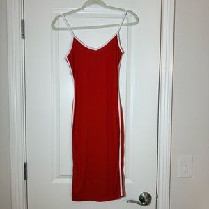 Rue21 Red and White Midi Dress